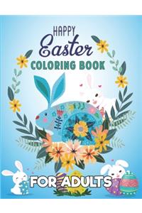 Happy Easter Coloring Book for Adults.