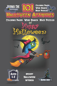 Halloween Activity Book for Kids Ages 4-8