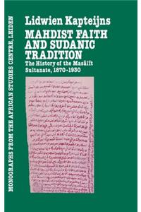 Mahdish Faith and Sudanic Tradition