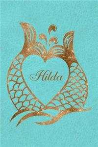 Daily Journal Diary - Personalized Mermaid Tails - Hilda