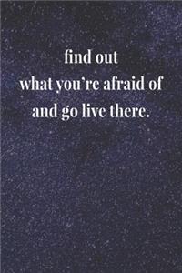 Find Out What You're Afraid Of And Go Live There.