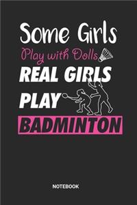 Badminton Girls Notebook