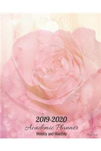 2019-2020 Academic Planner Weekly and Monthly Pink Roses