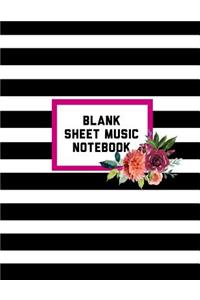 Blank Sheet Music Notebook