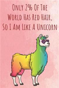 Only 2% Of The World Has Red Hair, So I Am Like A Unicorn