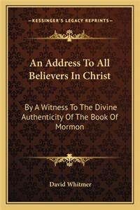 An Address To All Believers In Christ
