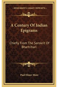 A Century of Indian Epigrams