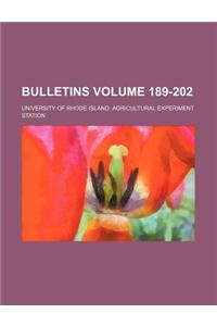 Bulletins Volume 189-202