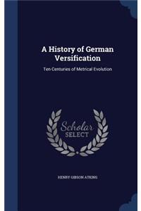 History of German Versification