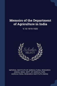 Memoirs of the Department of Agriculture in India