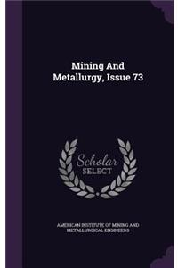 Mining and Metallurgy, Issue 73