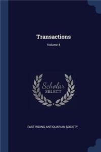 Transactions; Volume 4
