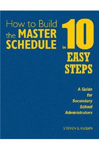 How to Build the Master Schedule in 10 Easy Steps