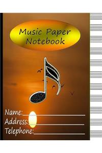Music Paper Notebook
