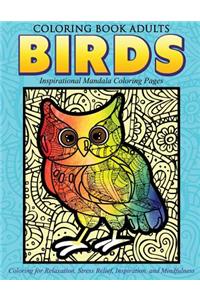 Coloring Book Adults Birds