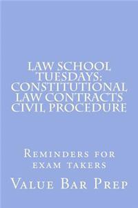 Law School Tuesdays: Constitutional Law Contracts Civil Procedure: Reminders for Exam Takers