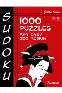 Sudoku 1,000 Puzzles, 500 Easy & 500 Medium
