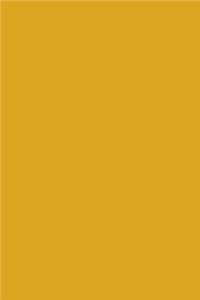 Goldenrod Color Journal Simple Plain All Goldenrod