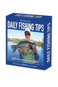 Ken Schultz's Daily Fishing Tips 2025 6.2 X 5.4 Box Calendar