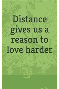 Love journal, Distance gives us a reason to love harder