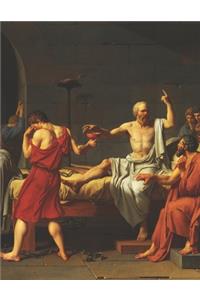 The Death of Socrates Black Pages Notebook