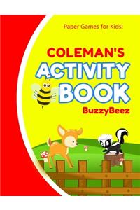 Coleman's Activity Book