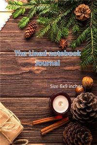 The lined notebook journal-size 6x9 inches and approximate 130 pages