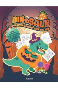 Dinosaur Halloween Activity Book For Kids