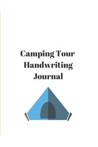 Camping Tour Handwriting Journal