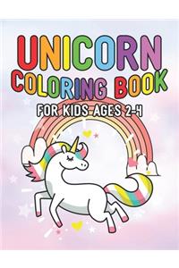 Unicorn Coloring Book for Kids Ages 2-4