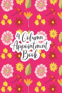 4 Column Appointment Book