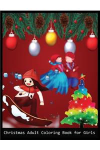 Christmas Adult Coloring Book for Girls