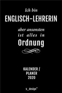 Kalender 2020 für Englisch-Lehrer / Englisch-Lehrerin