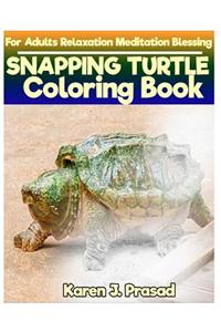 SNAPPING TURTLE Coloring book for Adults Relaxation Meditation Blessing