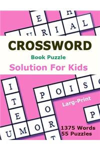 Crossword Book Puzzle Solution for kids