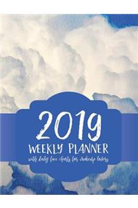 2019 Weekly Planner: With Daily Face Charts for Makeup Lovers