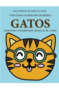 Livro para colorir para crianças de 2 anos (Gatos)