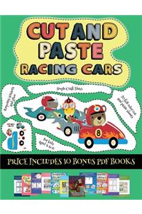 Simple Craft Ideas (Cut and paste - Racing Cars)