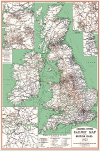 Railway Grouping System Map of the British Isles 1923 (Rolled for Framing)