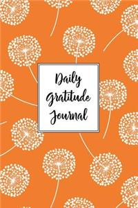 Gratitude Journal Dandelions Pattern 4: Daily Gratitude Journal, 100 Plus Graph Bullet Style Pages With Two Per Page, Start Each Day With A Grateful Heart.