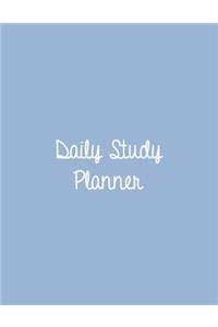 Daily Study Planner: Cerulean Blue: Study Planner 8.5 X 11: Study Planner 1 Year: Study Planner Notebook: Study Planner for College Students: Study Planner Korean