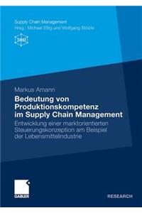 Bedeutung Von Produktionskompetenz Im Supply Chain Management