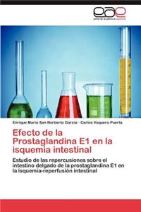 Efecto de la Prostaglandina E1 en la isquemia intestinal