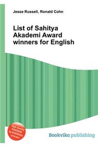 List of Sahitya Akademi Award Winners for English