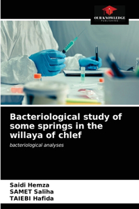 Bacteriological study of some springs in the willaya of chlef