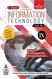 S Chand's Textbook of Information Technology Class IX