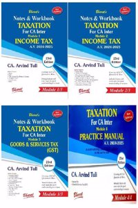Notes Workbook TAXATION For CA Inter (3 Modules Set)