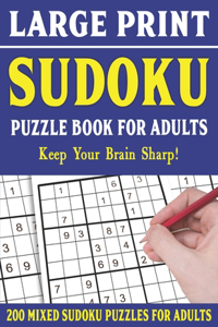 Large Print Sudoku Puzzle Book For Adults