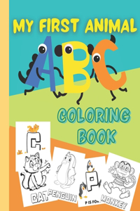 My First Animal ABC Coloring Book