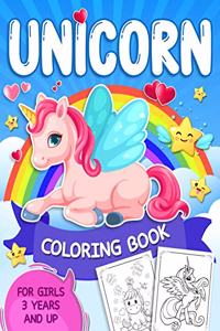 Unicorn Coloring Book For Girls 3 Years And Up